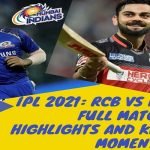 Here is the full Yesterday IPL match highlights and result of RCB vs MI match. Read on to know the full match highlights and key moments.