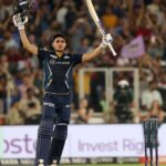 Shubman gill celebrating century