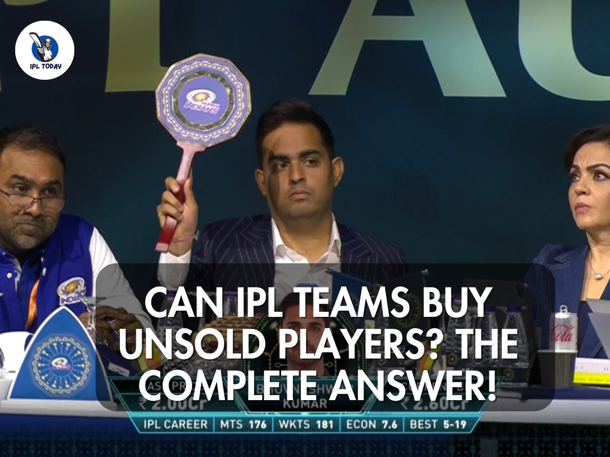 can ipl teams buy unsold players