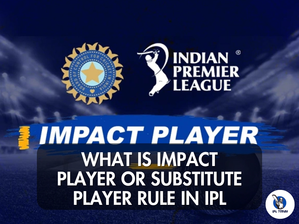 impact player or substitute player rule in ipl